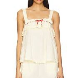 Damson Madder Top Pauline Ruffle Top